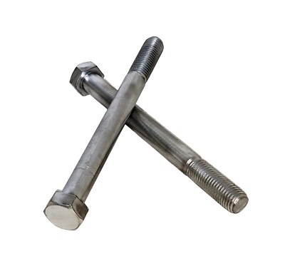 LOT OF 2 EACH 3/4-10 x 8'' Steel/Zinc Hex Cap Screw Grade 2