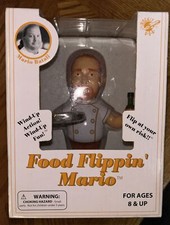 2006 Rocket USA Food Network Tin Toy Wind Up Mario Batali Food Flippin Mario New