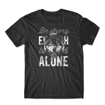 #ad Wolf2 Alone T Shirt 100% Cotton Premium Tee NEW $18.99
