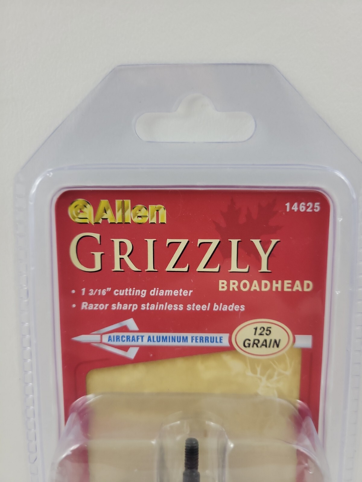 Allen Grizzly Broadhead 125 Grain, Pack of 3 14625 Free Shipping