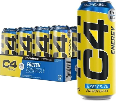 CELLUCOR, C4 EXPLOSIVE ENERGY DRINK Geschmäcke 12 x 500ml SUPER PREIS