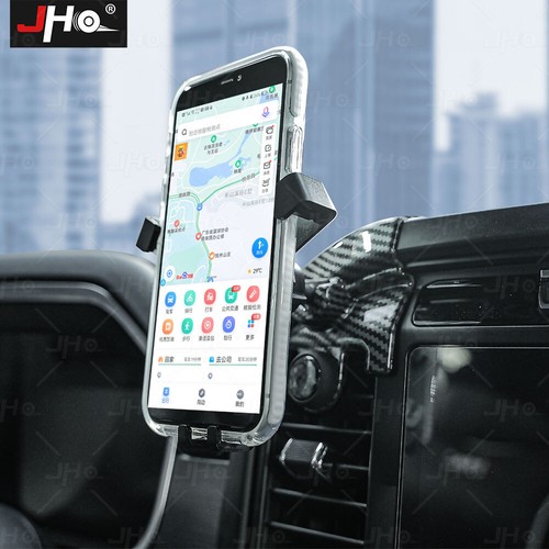 Car Phone Holder 360 Rotation Universal Air Vent Mount Bracket Gravity Black US - Picture 13 of 23