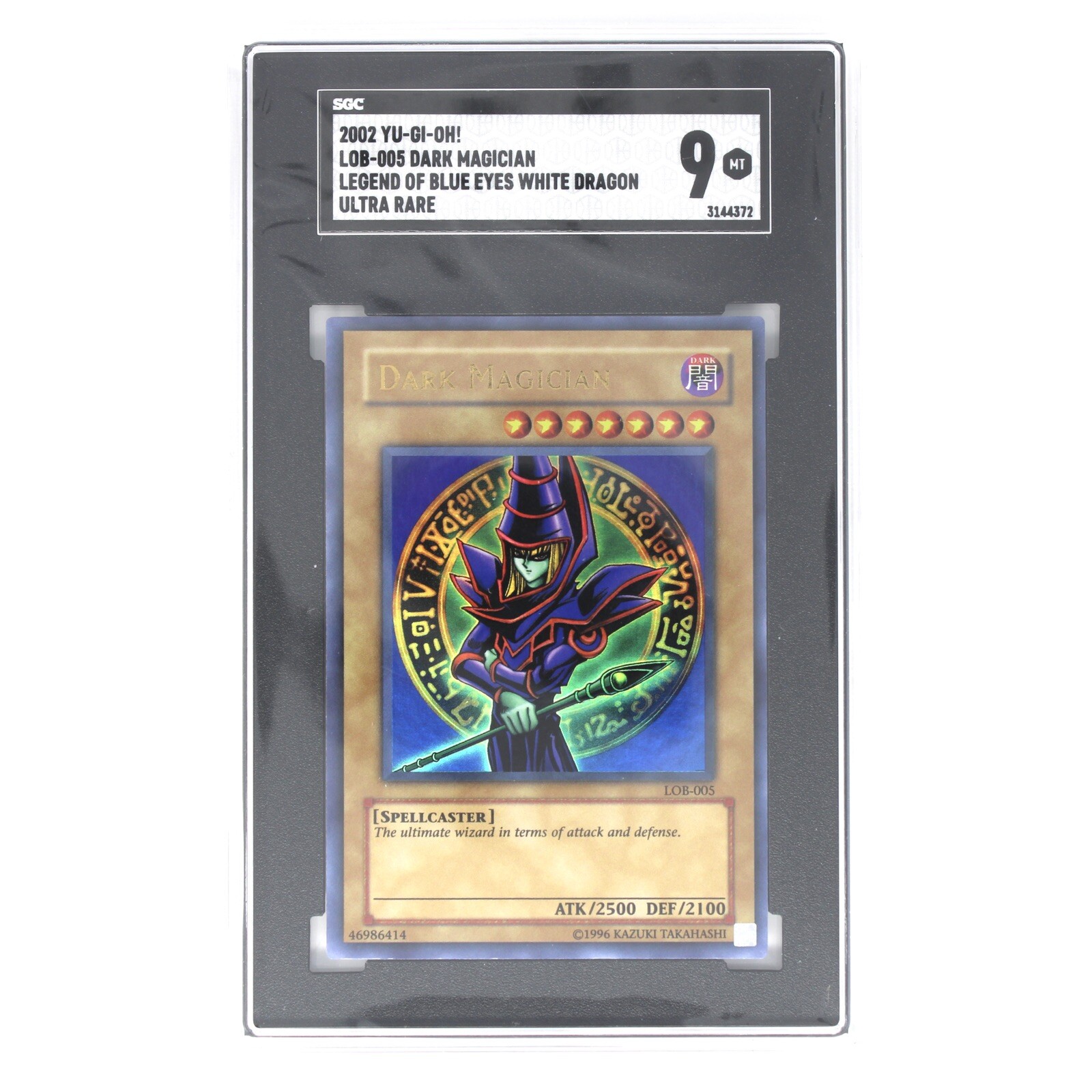 YuGiOh! Dark Magician (LOB005) Ultra Rare SGC Graded 9 MINT! eBay