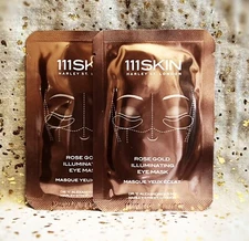 2x~111SKIN~Rose Gold Illuminating Eye Masks~6ml/0.2oz ea~2 Sets~NWOB~Exp. 01/27