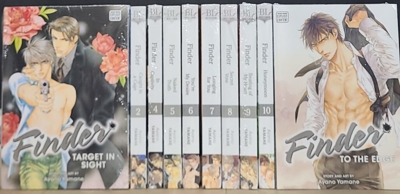 Finder Vol 1-14 English Manga Deluxe Edition Graphic Novels Set lot New Yaoi New