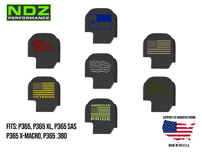 NDZ Sig P365, XL, Fuse, X Macro, AXG Slide Cover Back Plate Aluminum Color Fill