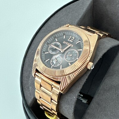 Invicta Women\'s Watch 23751 Angel Quartz Black Dial Rose Gold Stainless Steel Angel model 23751 | InvictaWatch.com main image 4