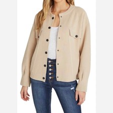 Nwt Vici Snap Front Button Down Sweater Jacket Size Xl Taupe Tan