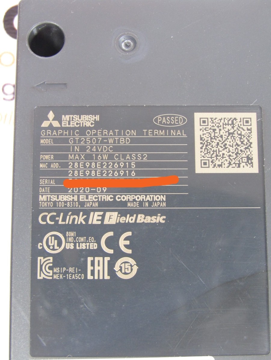 NEW Mitsubishi Electric GOT2000, GT2507-WTBD Graphic panel NEW Mitsubishi Electric GOT2000, GT2507-WTBD Graphic panel