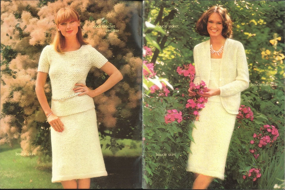 Brunswick Boucle Blends Knitting Crochet Pattern Booklet 813 Simple Shrug Jacket - Image 3 of 4