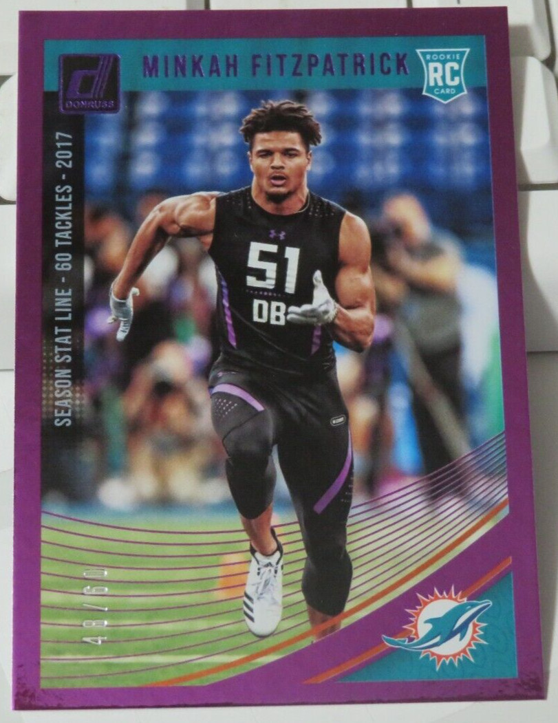 #7337 2018 DONRUSS MINKAH FITZPATRICK #353 SEASON STAT 48/60