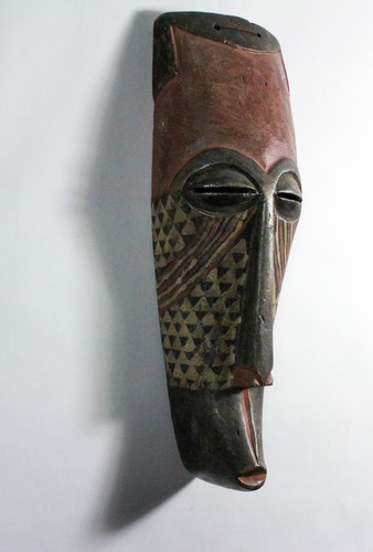 Afrika Antik Maske Kuba Kongo Gesichtsmaske Stammesmaske Holz Ritual - Picture 3 of 6