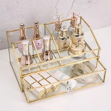 Glass Makeup Brush Holder, Makeup Brush Organizer, Jewelry Display Case