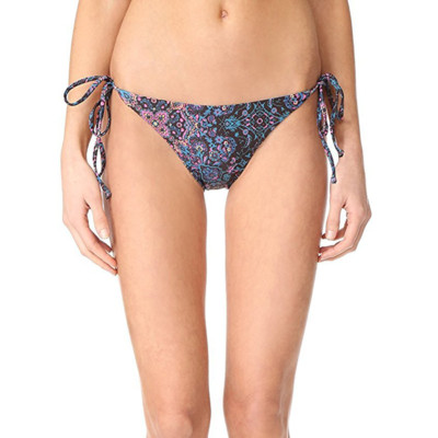 L*Space Women's Lily Julitta Print Side Tie Swim Bottom, Multi, L