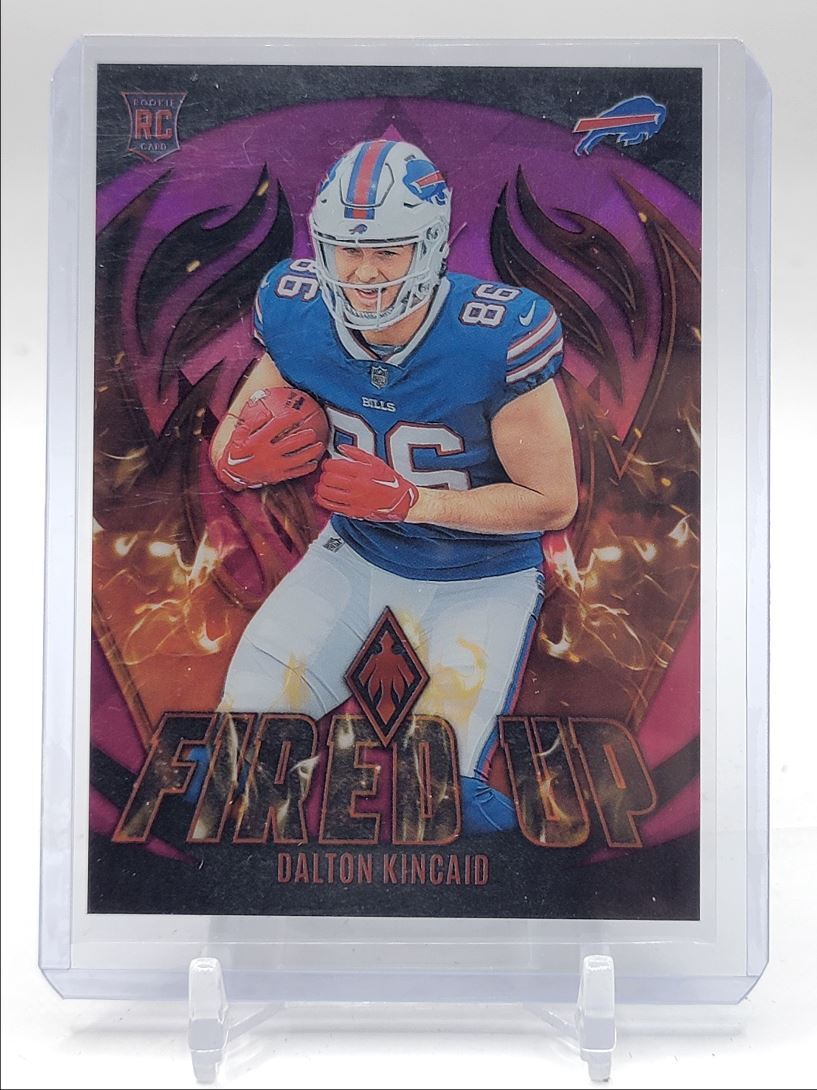 DALTON KINCAID 2023 PHOENIX FIRED UP FOOTBALL ROOKIE PINK BILLS RC /175 Q2348