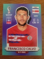 2022 FIFA World Cup Sticker Mexican Edition No Borders Francisco Calvo CRC 6