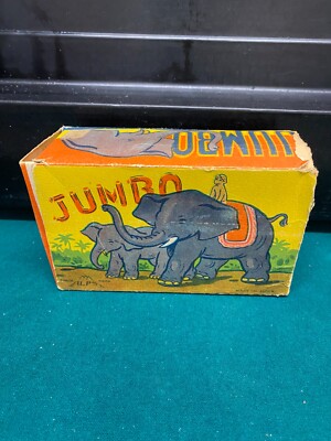 Vintage ALPS Wind-Up Elephant Toy with Original Box WORKING with Key