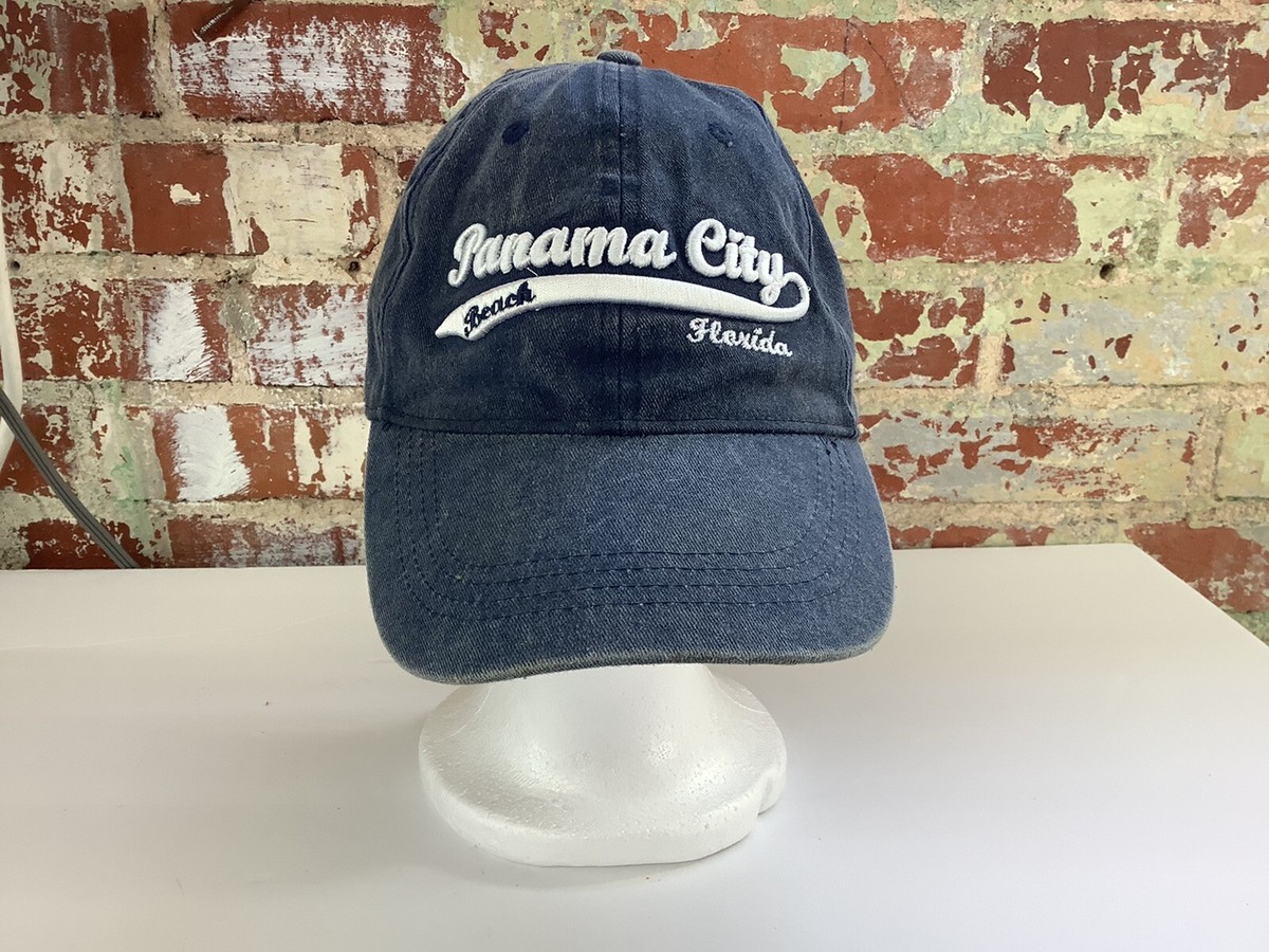 Panama City Beach Florida Cap Hat Navy Blue Vacation Souvenir