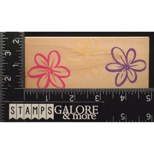 Hero Arts Rubber Stamps H1456 FLOWER BORDER GARDEN 3040