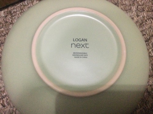 NEXT New Logan Sage Set of 4 Pasta Bowls Reactive Stoneware - Picture 5 of 5
