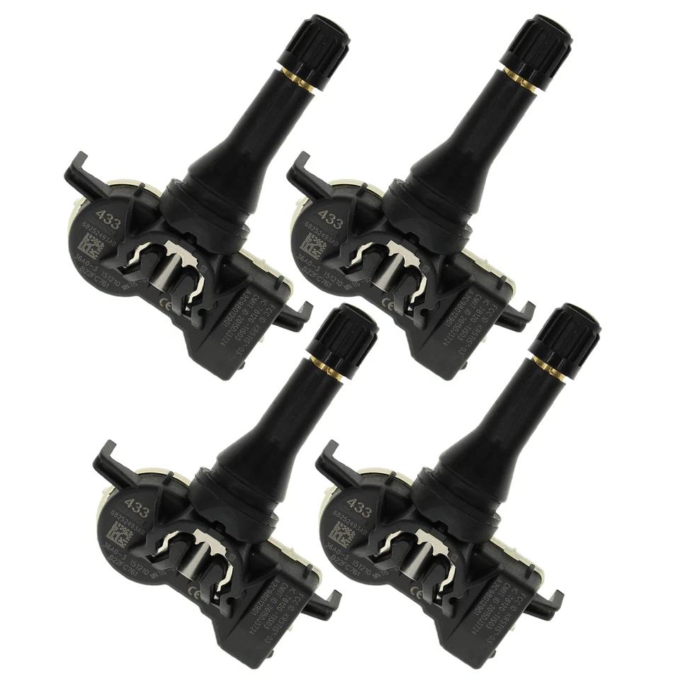 4TPMS Tire Pressure Sensor 433Mhz 68105280AF For Dodge Dart 2013-2016 - Image 2 of 4
