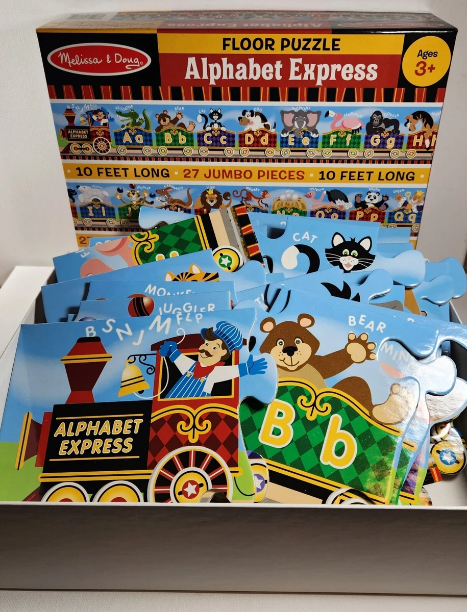 Melissa and doug alphabet express store floor puzzle