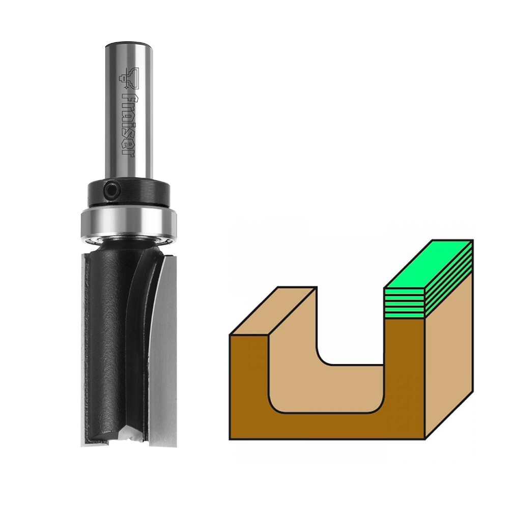 Frese per legno 8 6mm per rifilare e copiare cuscinetto HM conica Fraiser HM ita