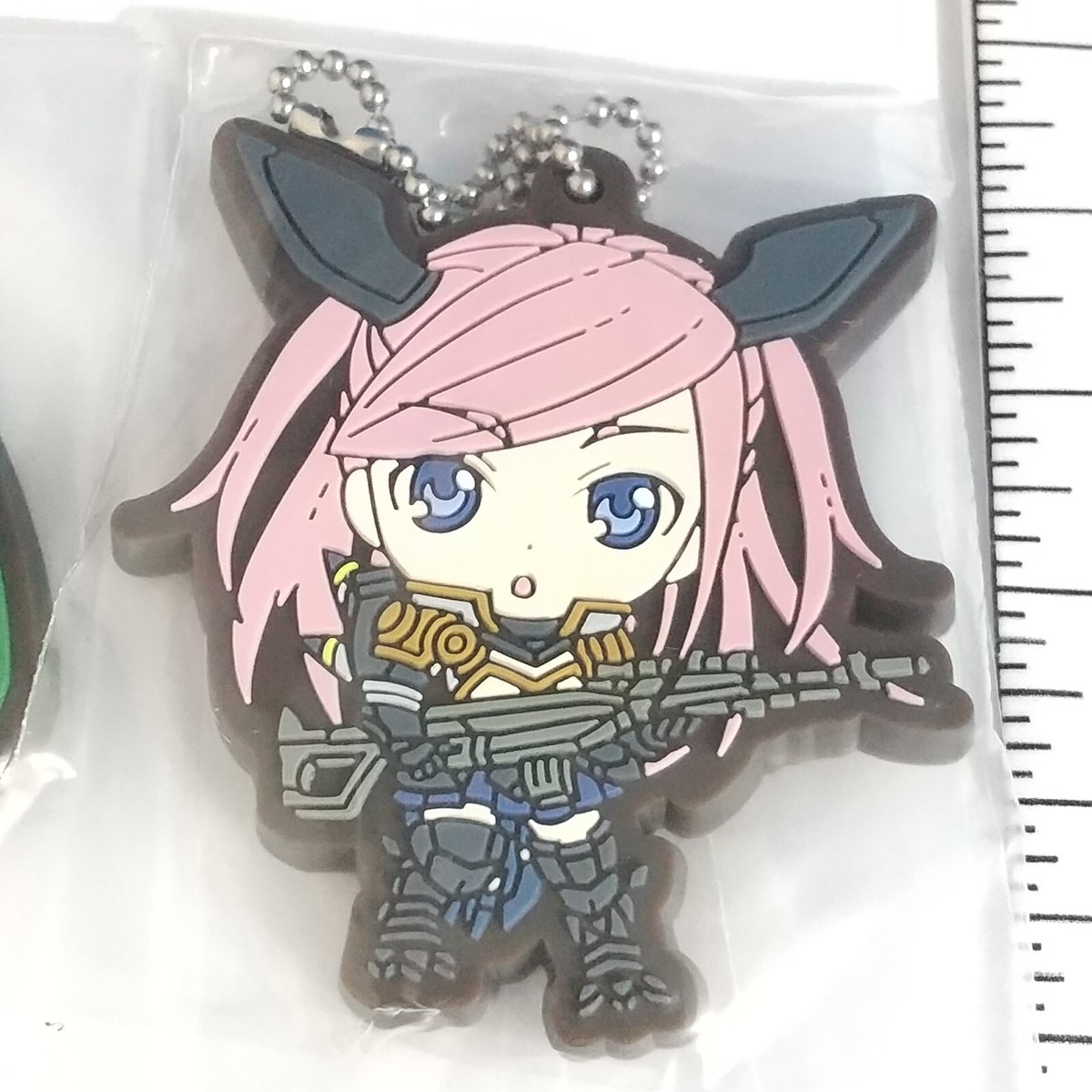 A77621 Armored Girls Soukou Musume Rubber keychain Rino Minase +