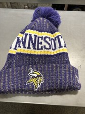 Authentic New Era Minnesota Vikings On Field Sport Knit Beanie Cold Weather Hat