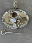 Roberts Cadman Sheffield England  Silverplate Chamberstick Candle Holder Snuffer — photo 7