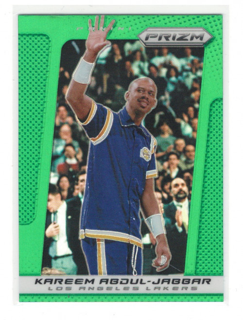 2013-14 Panini Prizm Prizms Green #231 Kareem Abdul-Jabbar - NM-MT