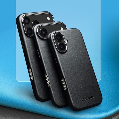 Qialino Echt Leder Ultra Dünn Case Schutzhülle MagSafe f iPhone 17/Air/17 ProMax - Picture 20 of 26