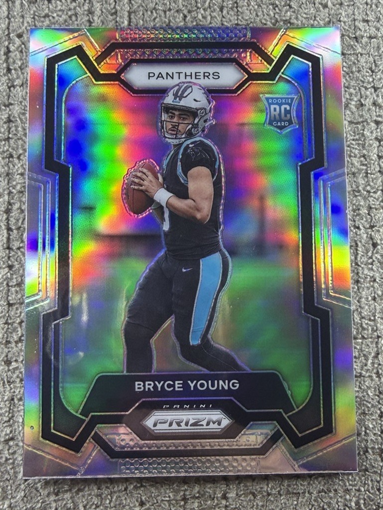 Panini 2023 Prizm Football Bryce Young Silver Prizm Rookie #311 Panthers