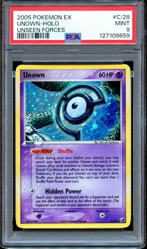 Unown graded PSA 9 for sale on eBay