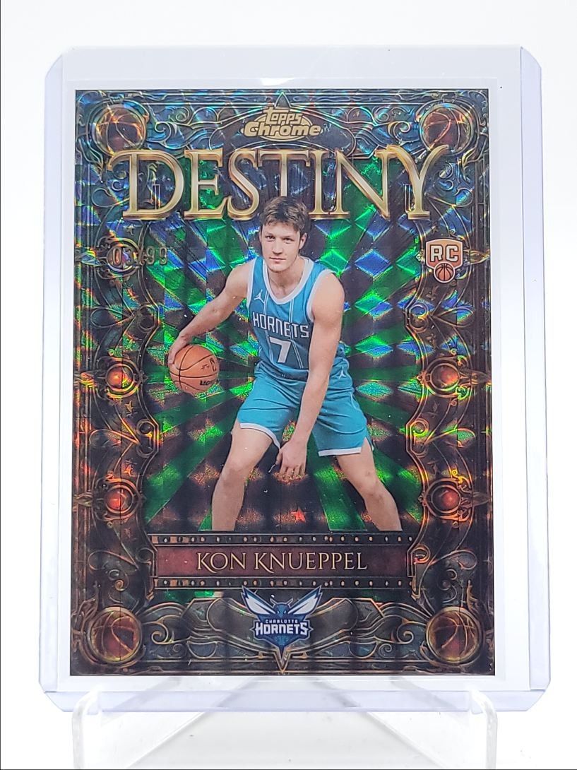 KON KNUEPPEL 2025-26 TOPPS CHROME DESTINY ROOKIE GREEN GEOMETRIC RC /99 Q4262