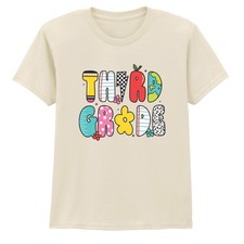 Third Grade Back To School Education Kids T-Shirt Fun Class Tee