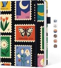 Pretty Lined Journal for Women, Aesthetic Cute Hardcover Leather Journal for Wri