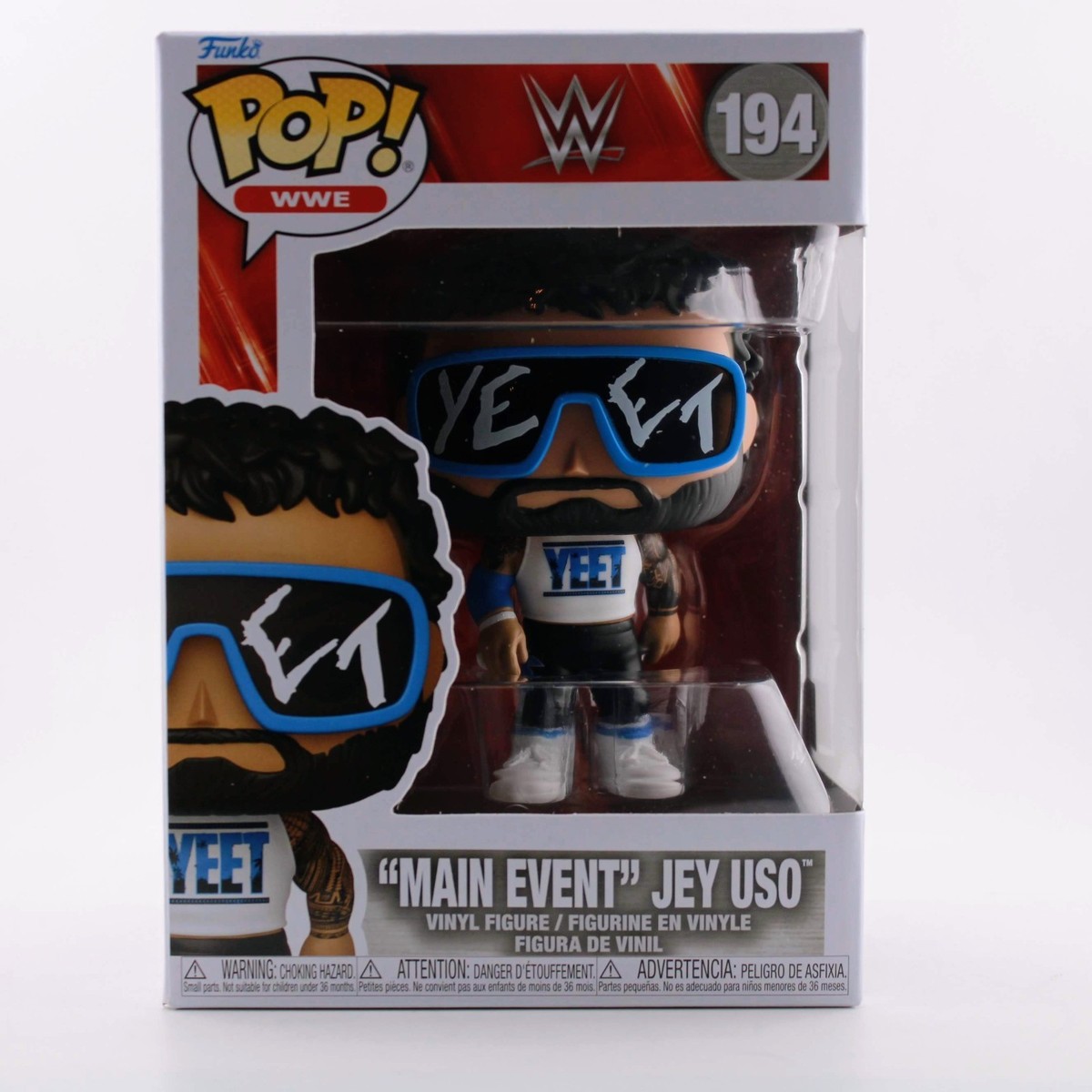 Funko Pop WWE Main Event Jey Uso - Vinyl Figure #194 889698905299