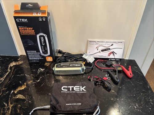 CTEK MXS 5.0 12V 4.3A Battery Charger & Maintainer, Silver/Black