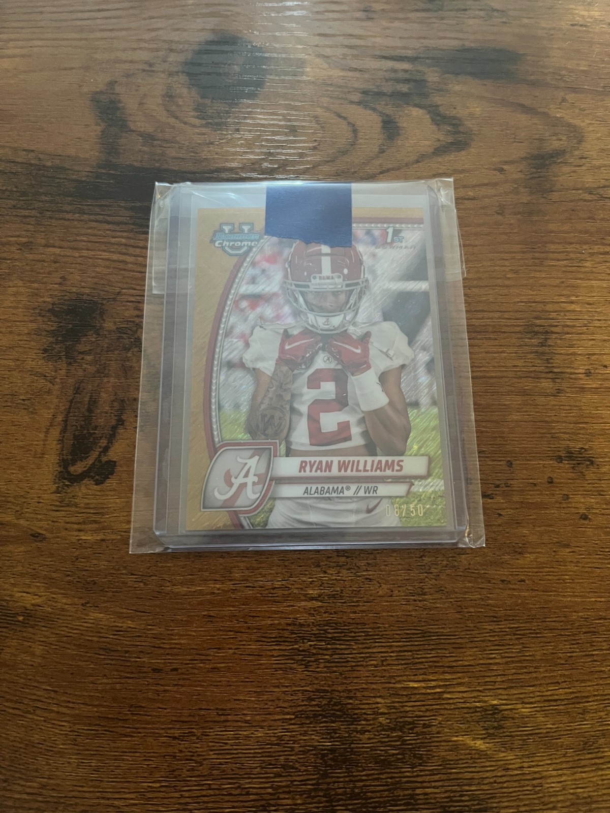 2024 Bowman U Chrome Gold Shimmer Refractor /50 Ryan Williams #53 1st Bowman