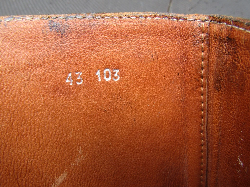 Vintage Black Leather Police Trooper Patrol Pull Riding Mens Boots EU 43 | US 10 - Image 2 of 4