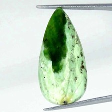 17.10Cts Natural Chrome Chalcedony Pear Cabochon Loose Gemstone 15x32x5mm