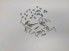 EARLY VINTAGE AURORA HO TRACK PINS 50 AND METAL CONNECTORS 25 - HARD TO FIND