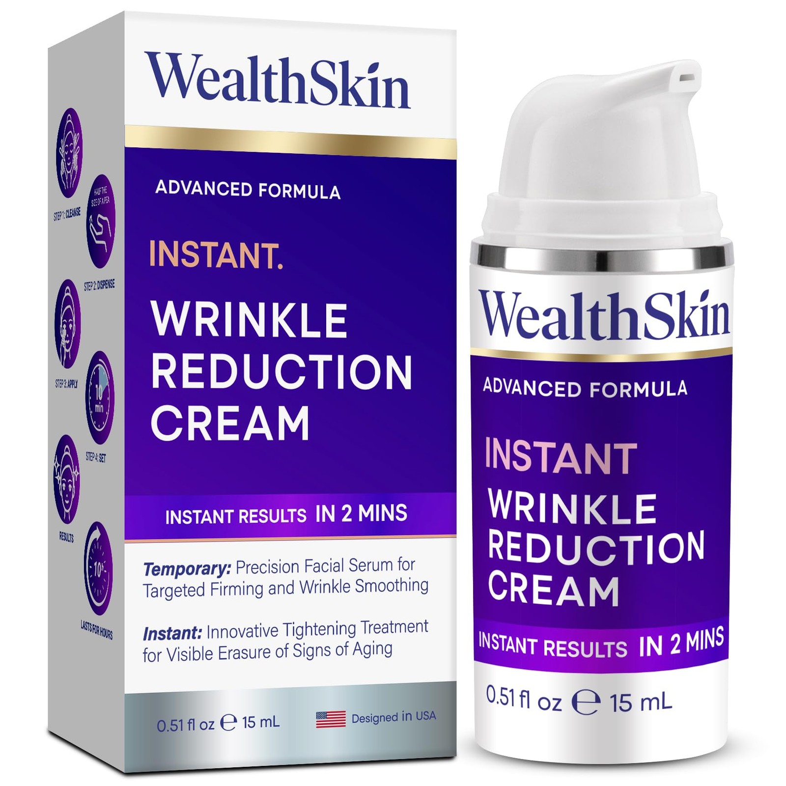 Instant Rapid Wrinkle Eye Cream Firms & Lifts Under Eye Bags Temporarily