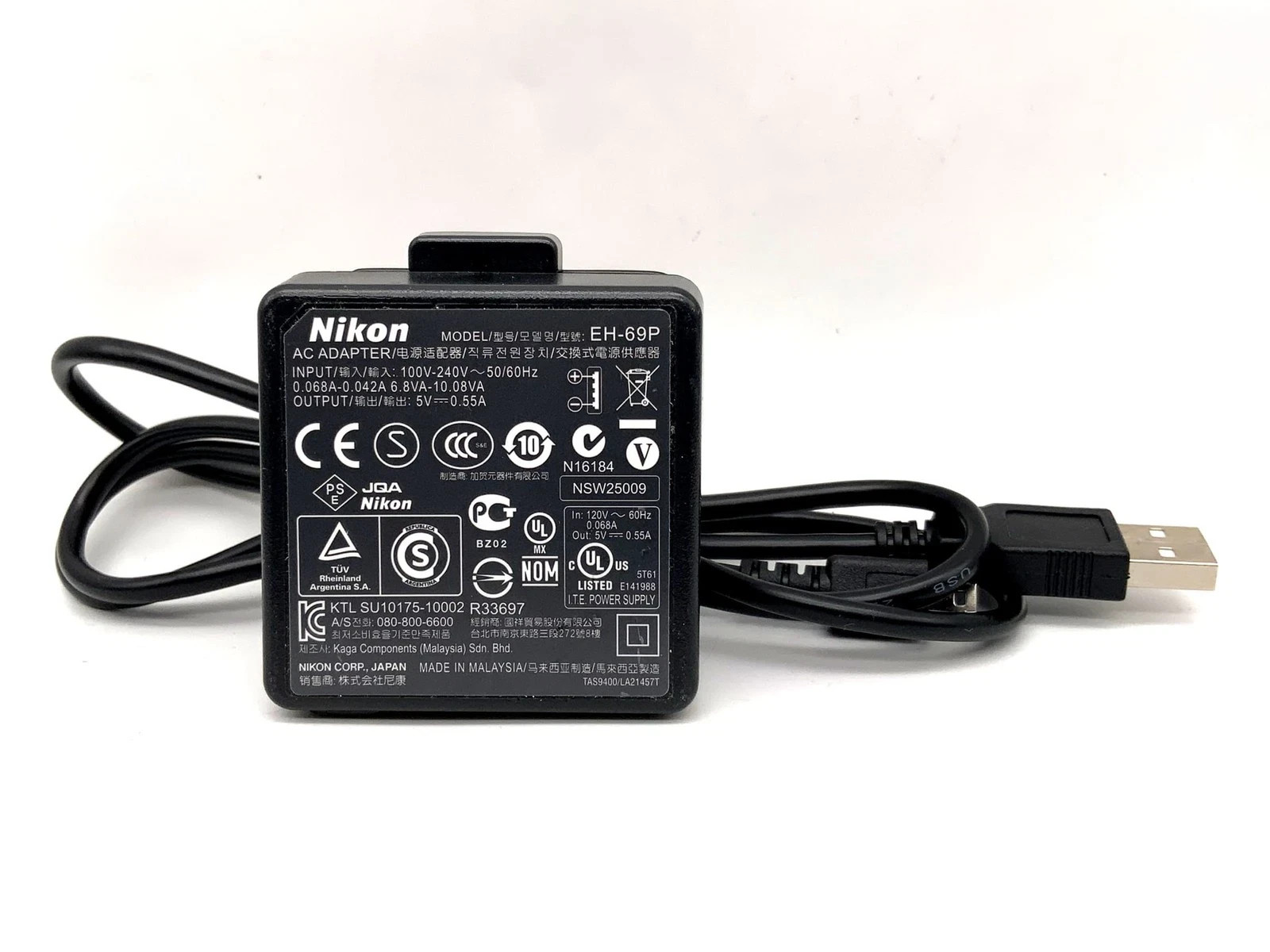 Nikon EH-69P Caricatore Batterie EN-EL12|EN-EL19 Adattatore Di Alimentazione