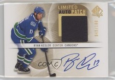 2012-13 SP Authentic Limited Auto Patch 49/100 Ryan Kesler #14 Patch Auto 0c3