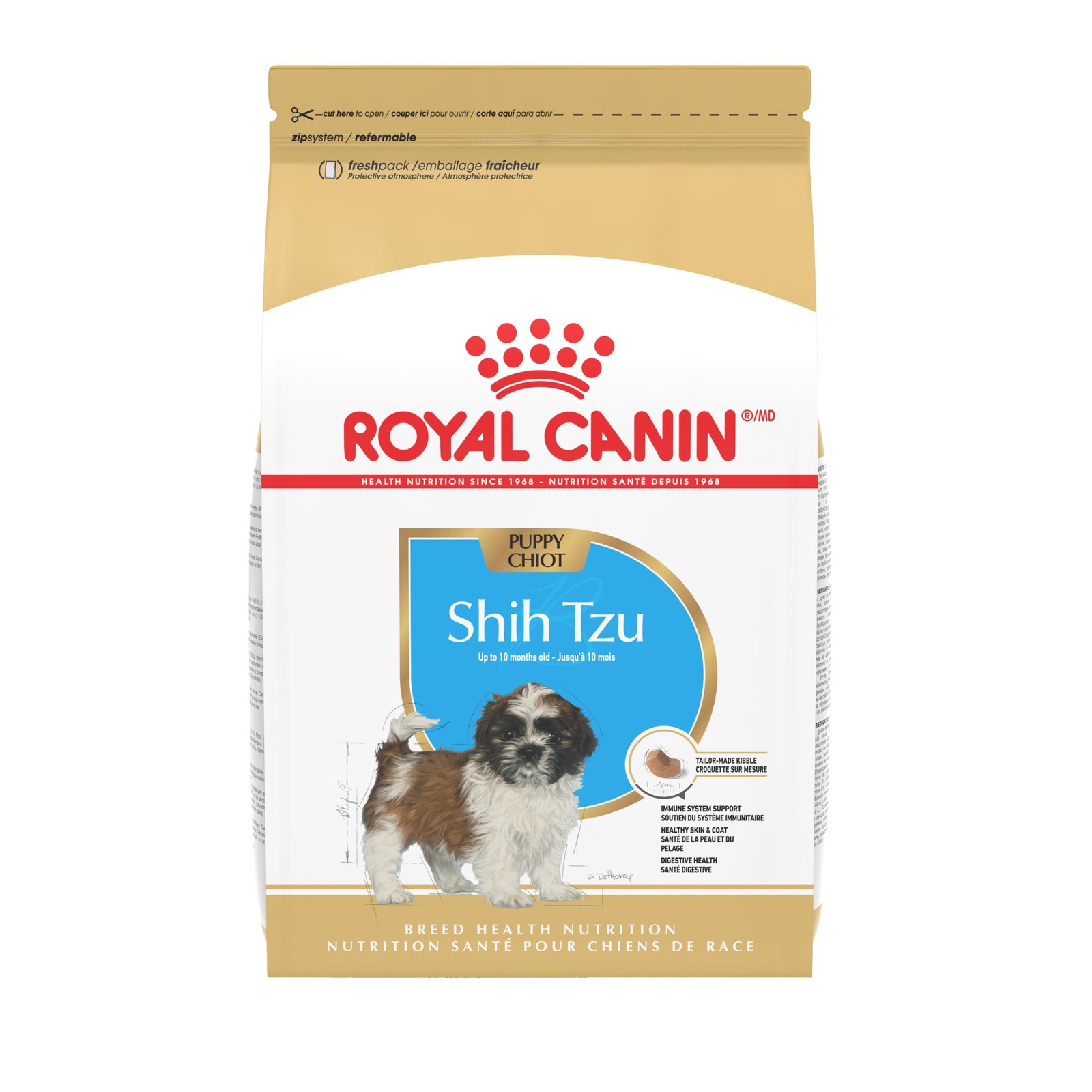 Royal Canin Shih Tzu Puppy Dry Dog Food, 2.5 lb - Breed Health Nutrition