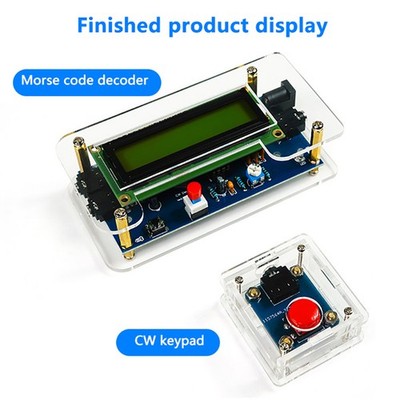 DC 9V DIY CW Trainer Decoder Kit CW Decoder Morse Code Reader LCD Display Radio