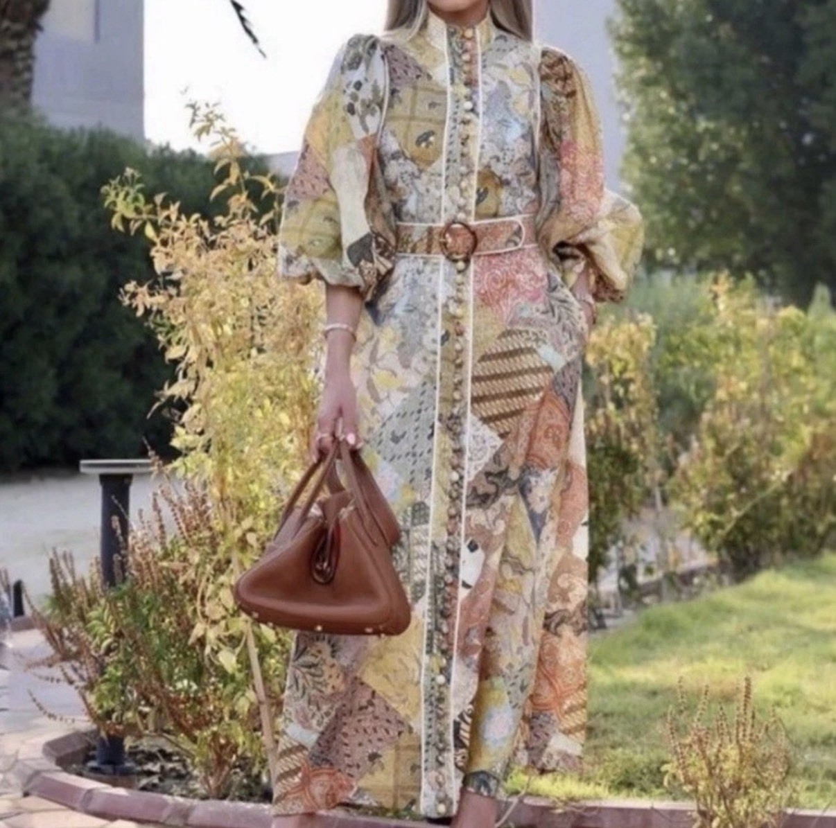 ZIMMERMANN Brightside batik Aline Patchwork Print… - image 2