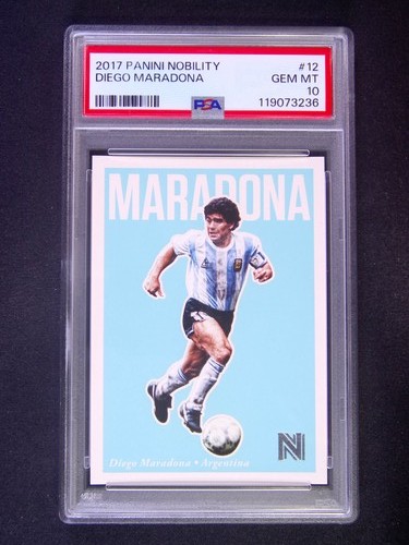2017 Panini Nobility Diego Maradona #12 Argentina PSA 10 #DM01